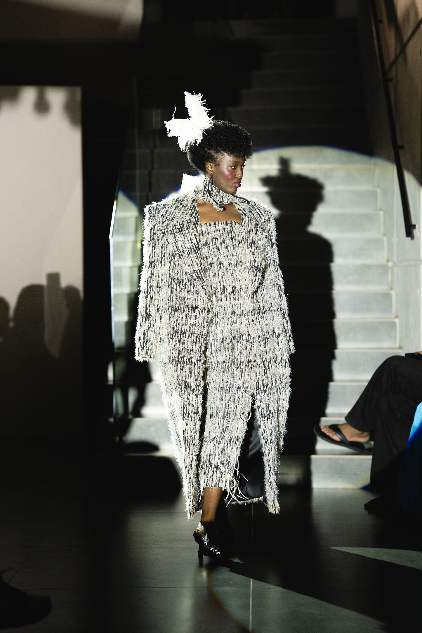 The Feathered Embellished Dress