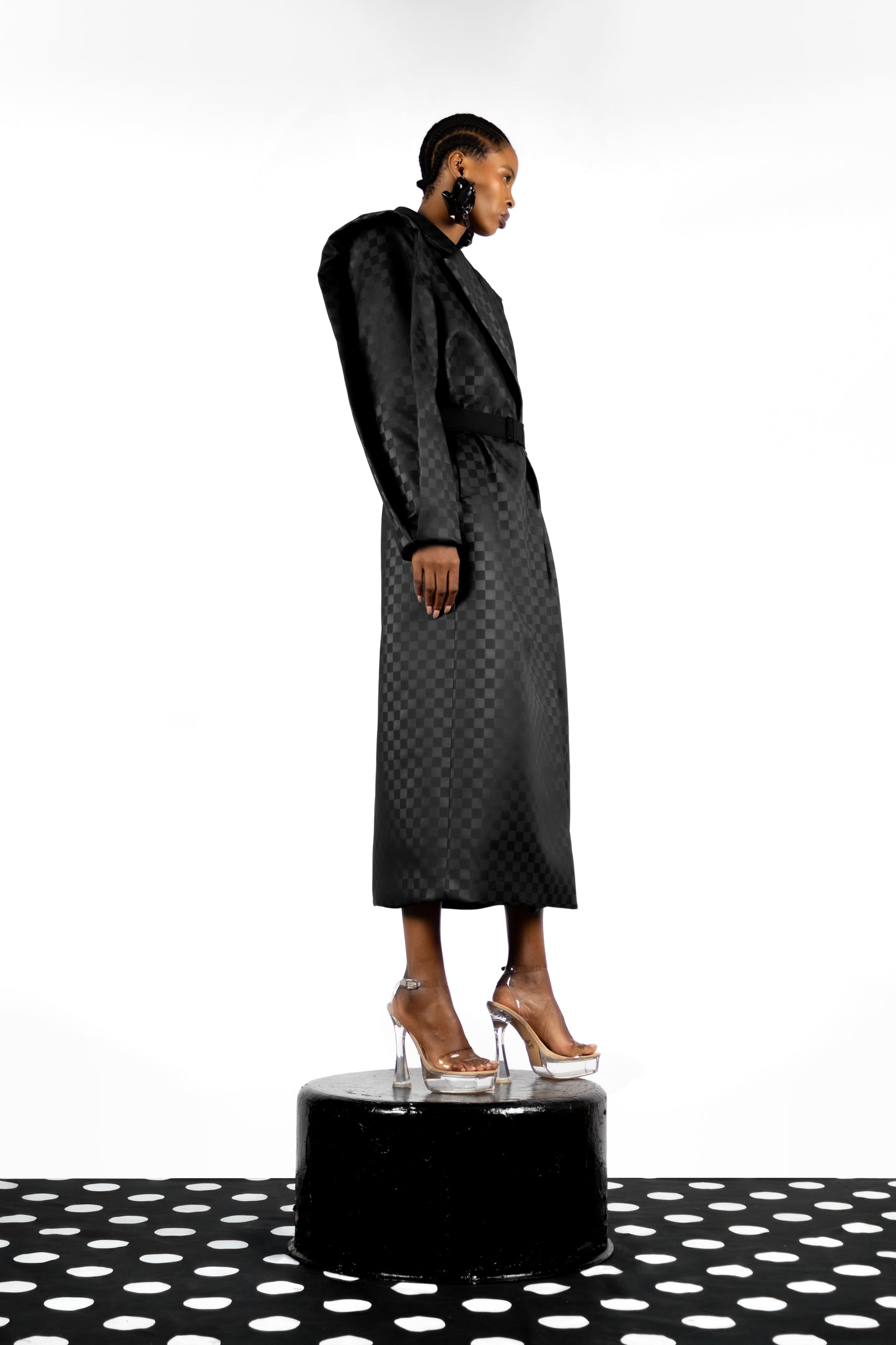 The Checkerboard Box Coat