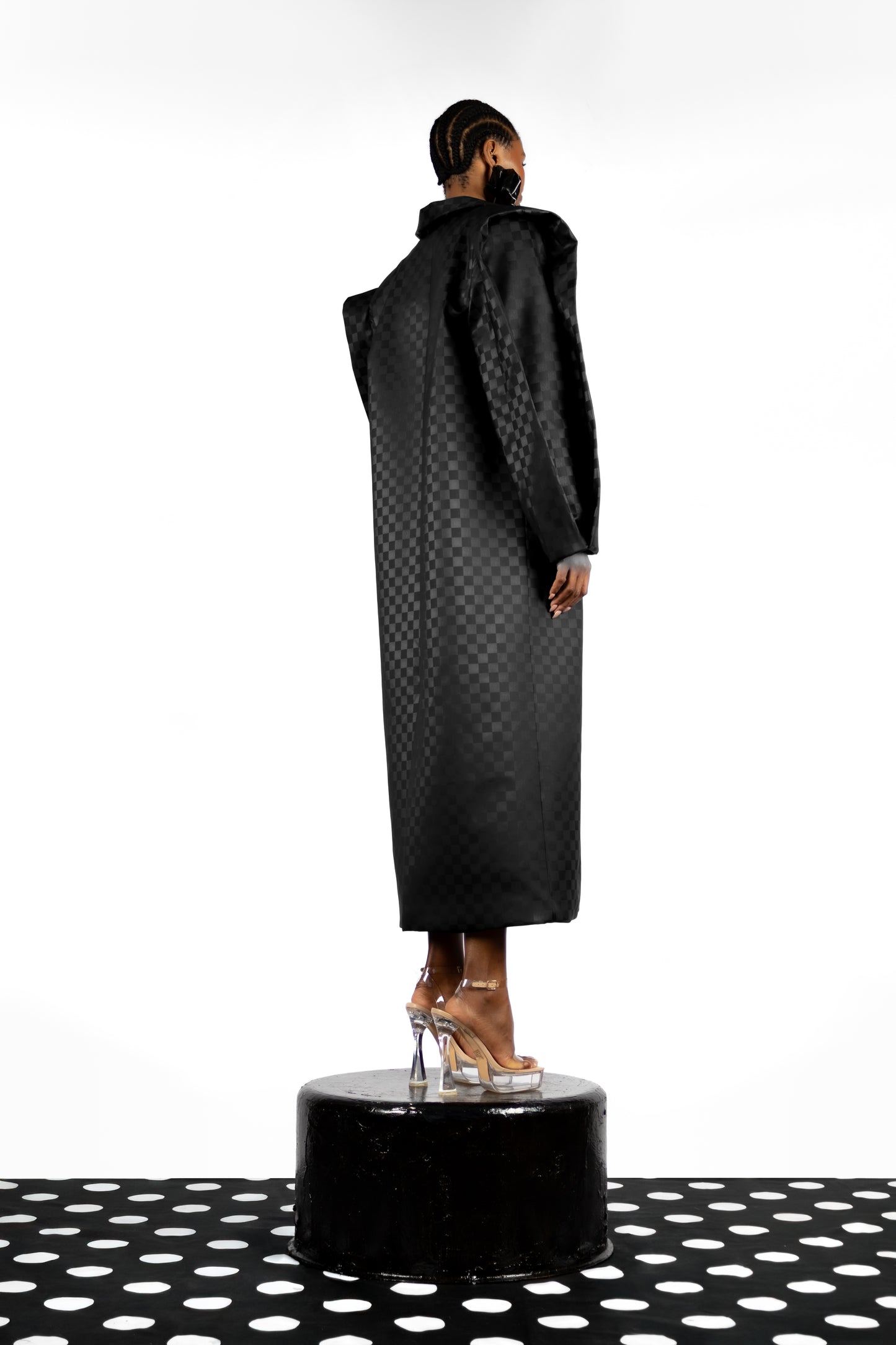 The Checkerboard Box Coat