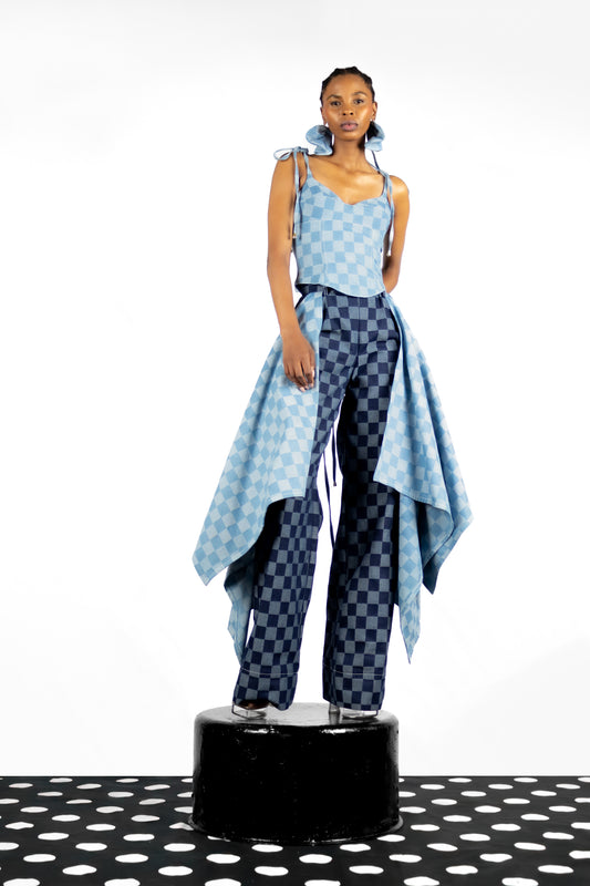 The Checkered Bustier