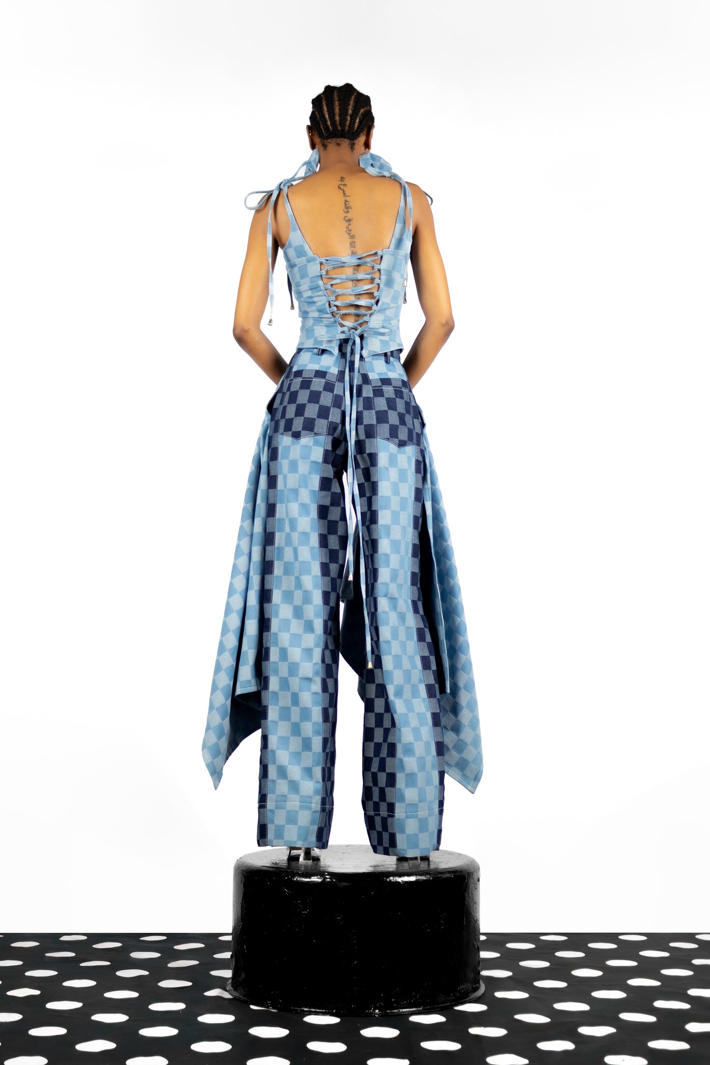The Checkered Bustier