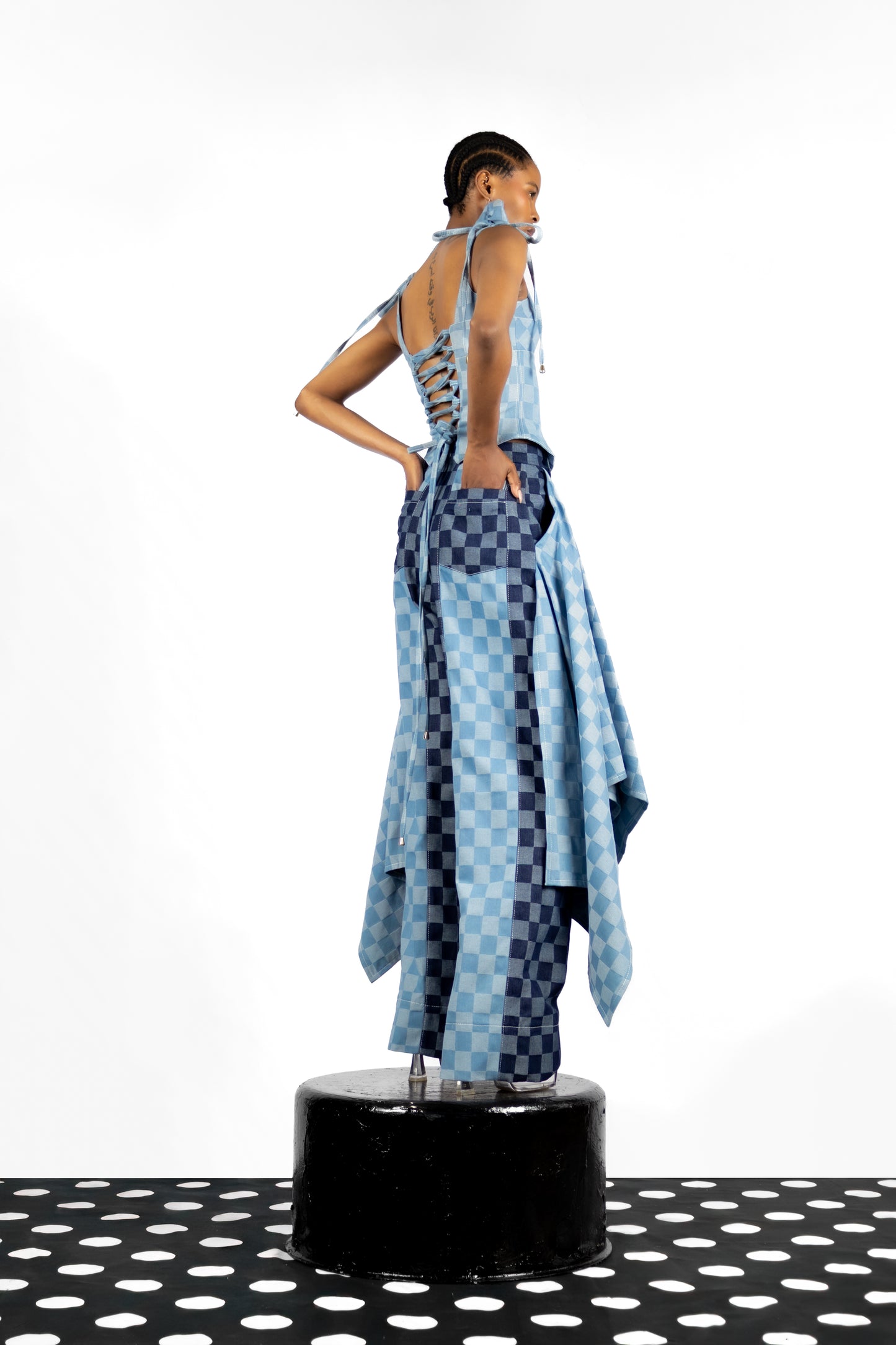 The Checkered Bustier