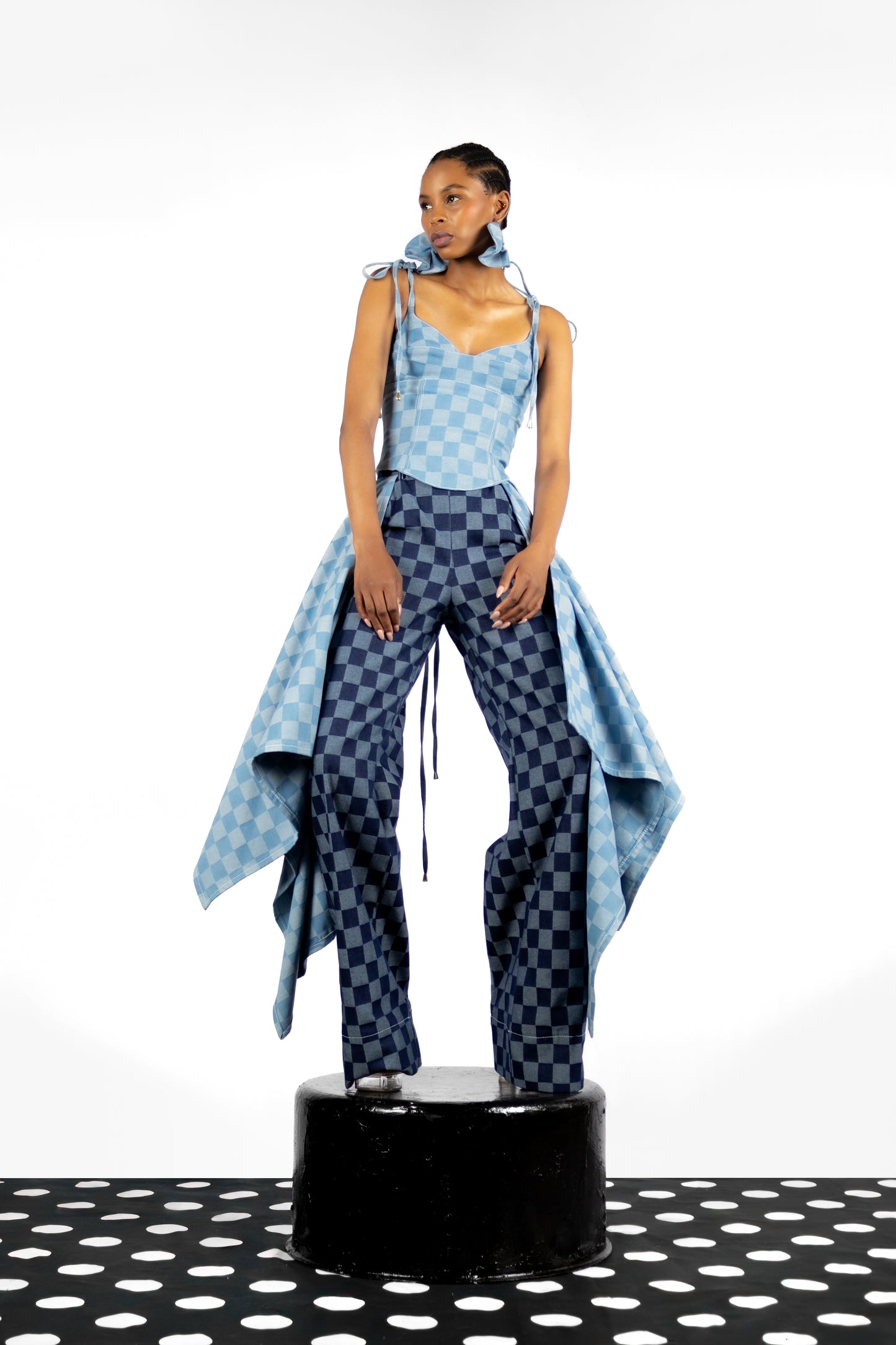 The Checkered Bustier