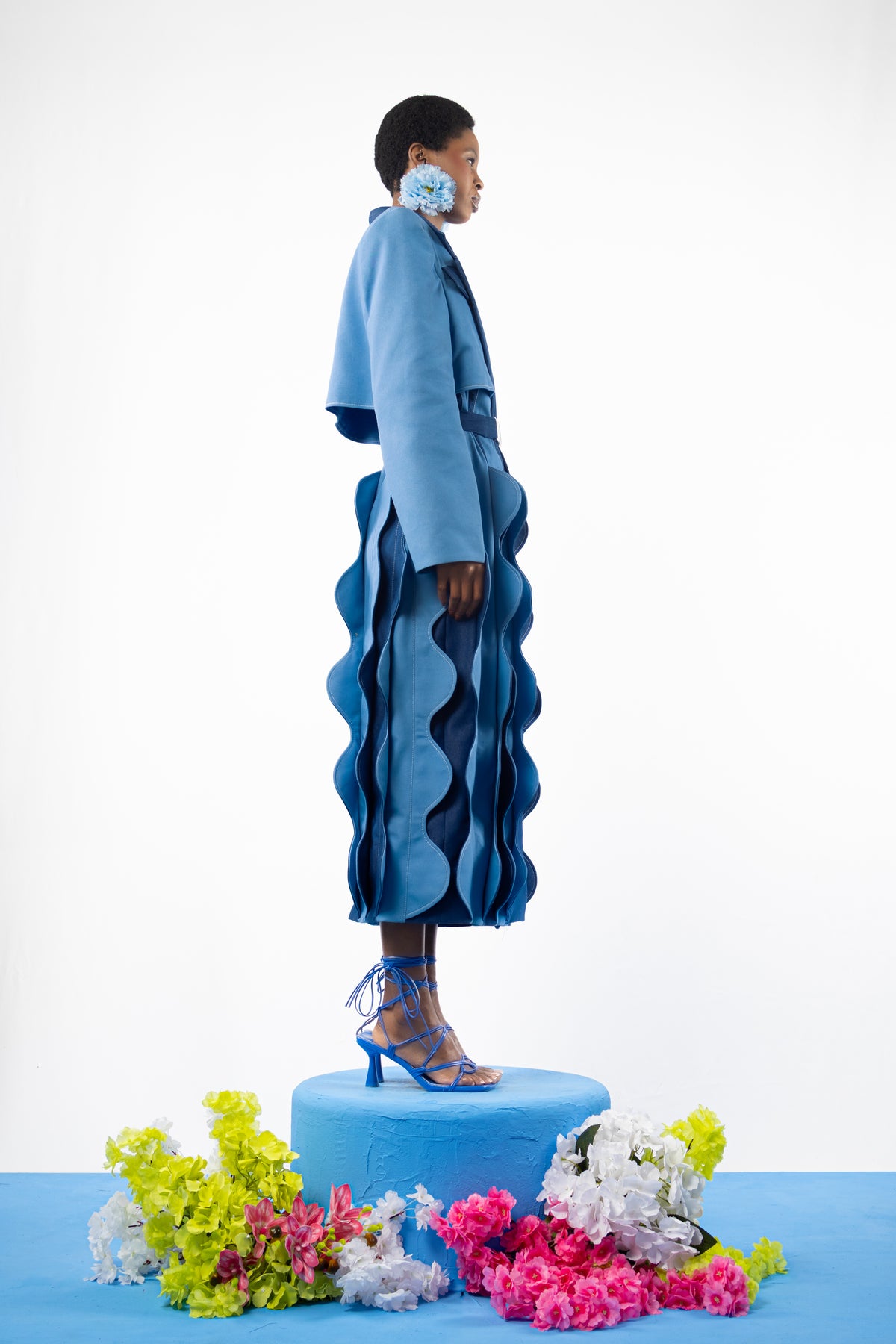 The Morpho Striped Box Coat