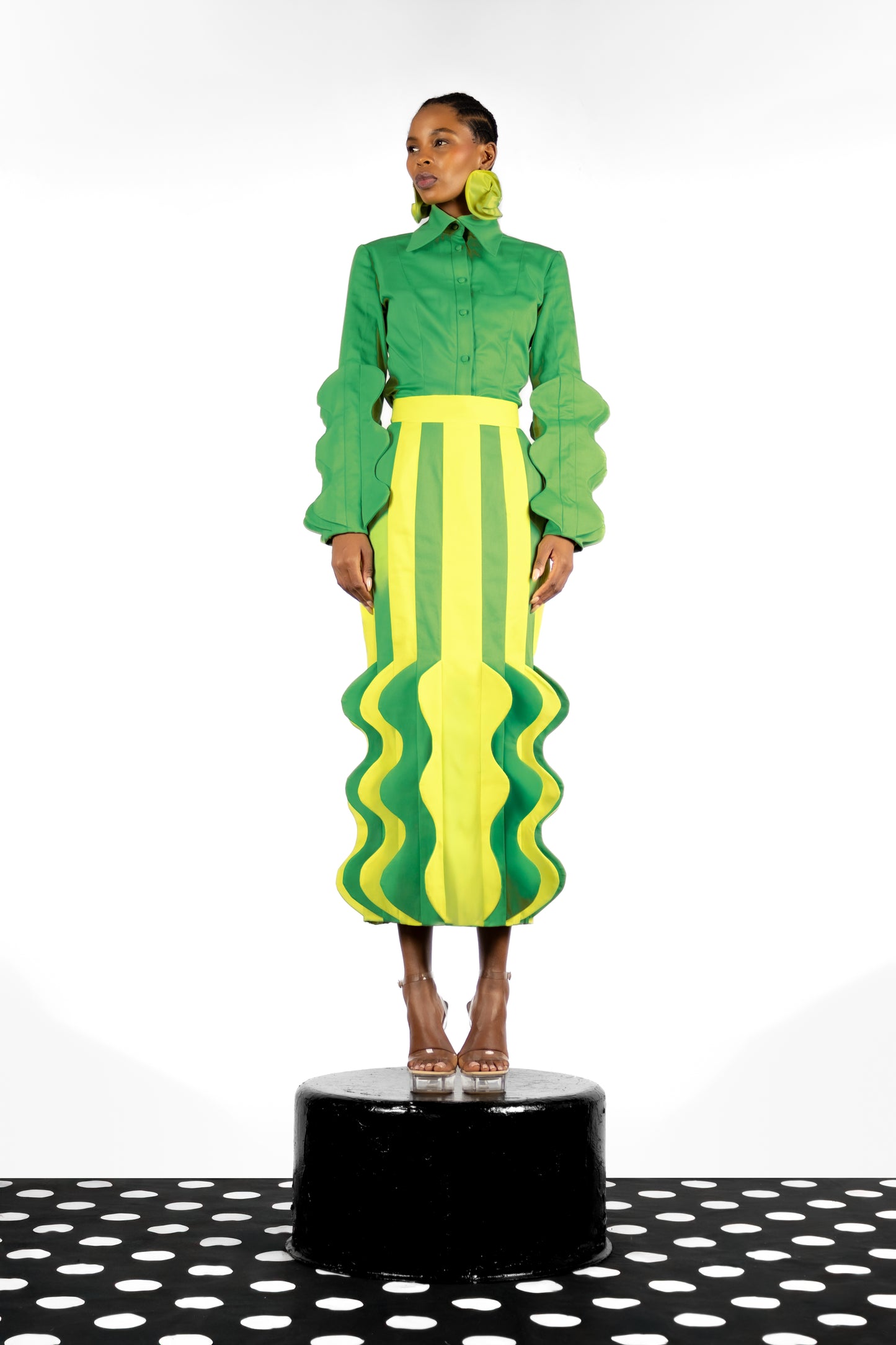 The Ripple Striped Skirt