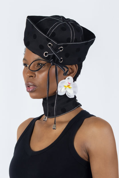 The Chromism Hat & Choker (Black Raven)
