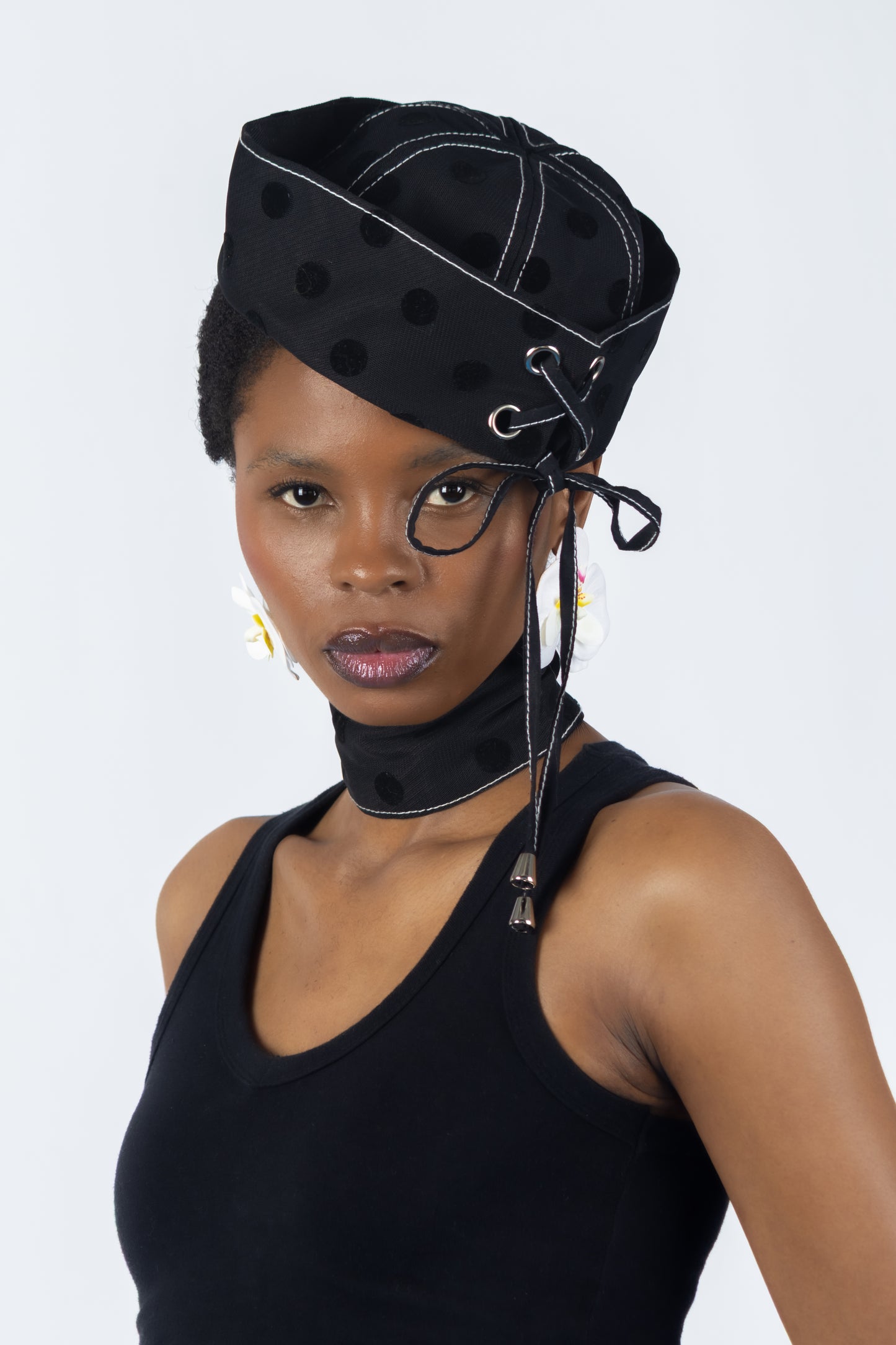 The Chromism Hat & Choker (Black Raven)