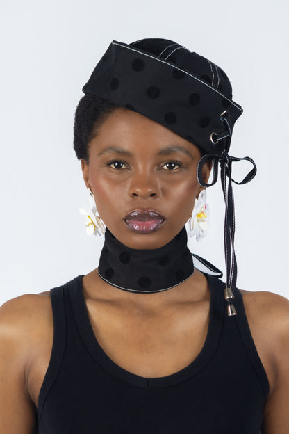 The Chromism Hat & Choker (Black Raven)