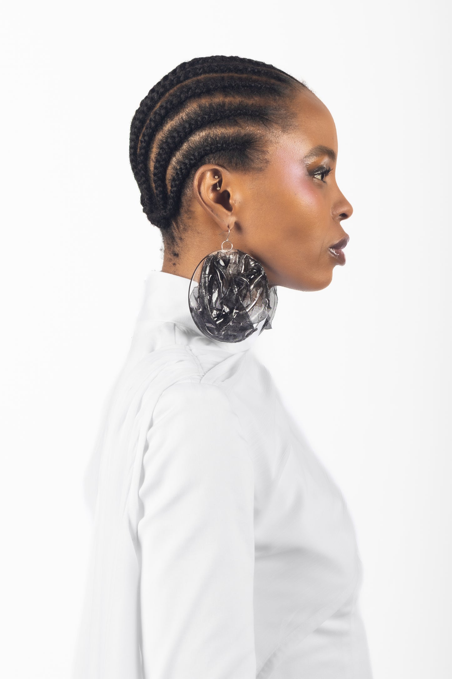 The Shard Earrings - Onyx