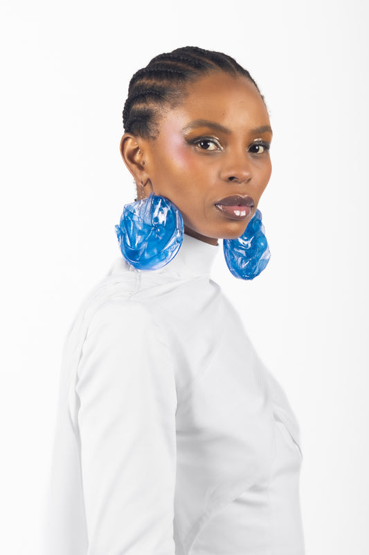 The Shard Earrings - Lapis