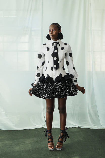 The Multi-Dotted Shirt Dress