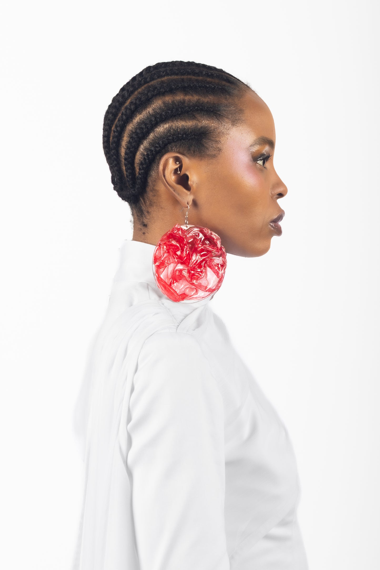 The Shard Earrings - Ruby
