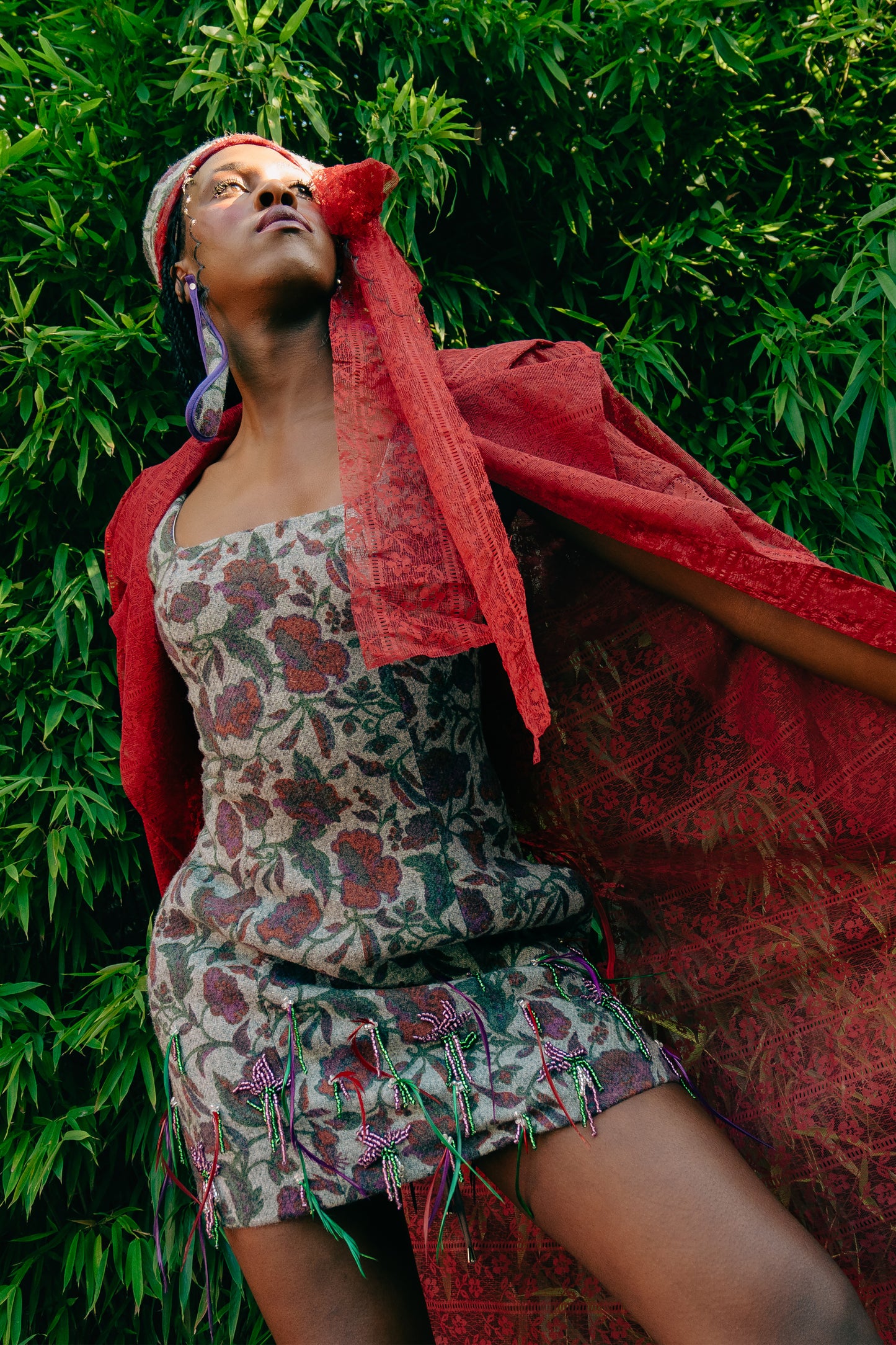 The Botanist Embellished Minidress