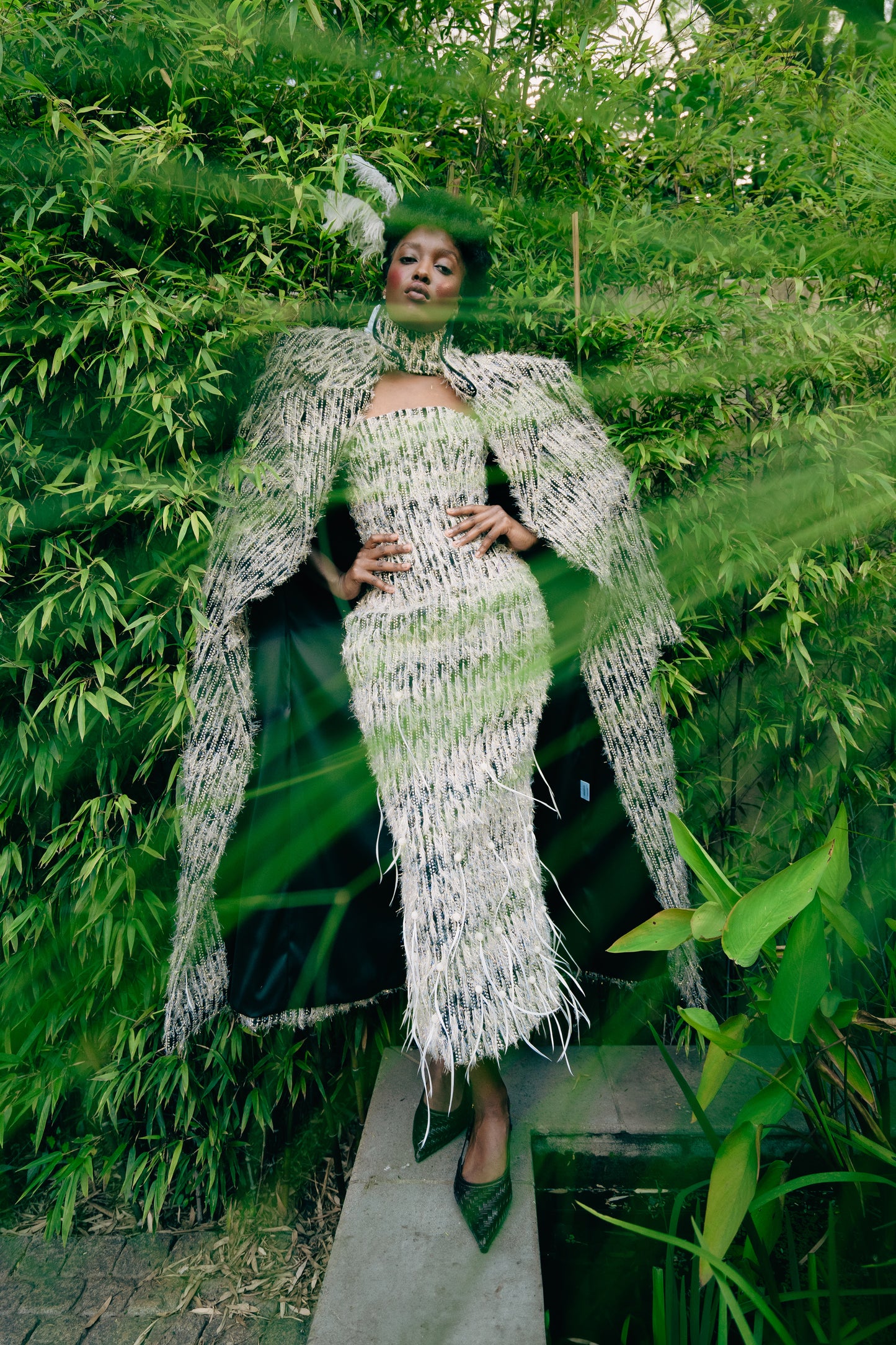 The Feathered Embellished Dress