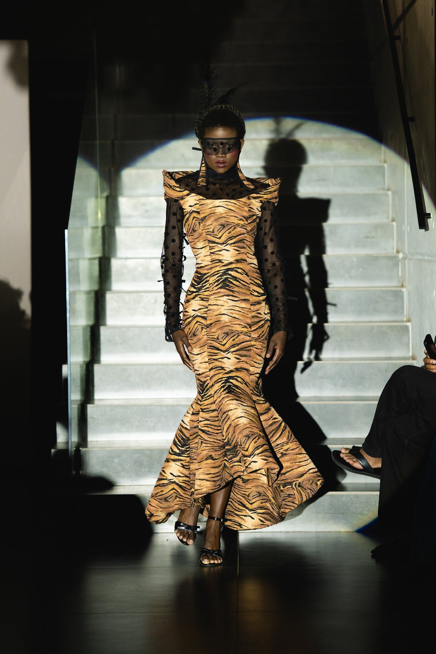 The Feline Structured Dress
