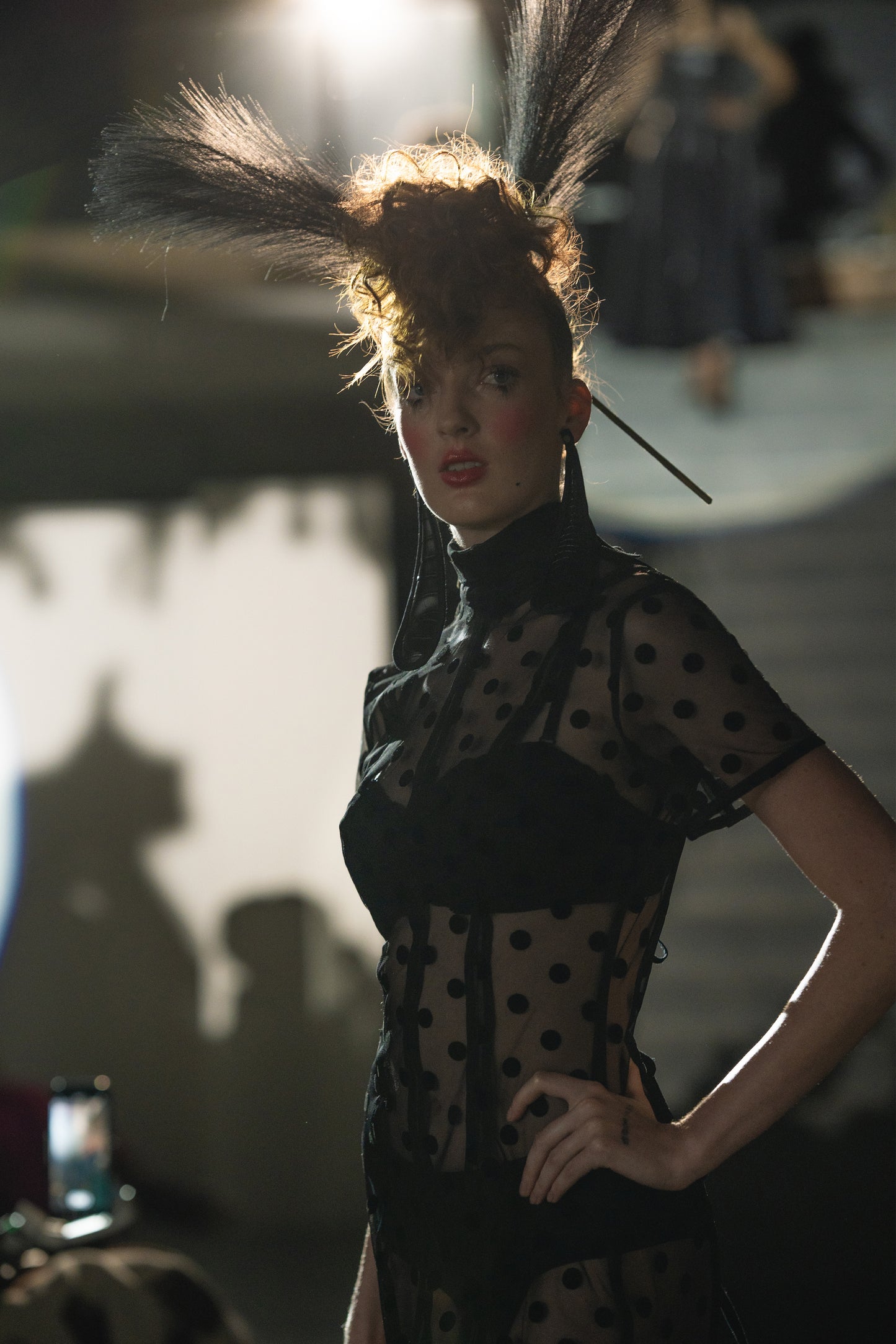 The Flocked Dress