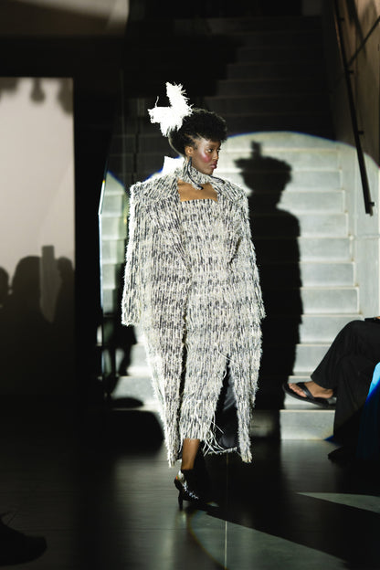 The Feathered Embellished Dress