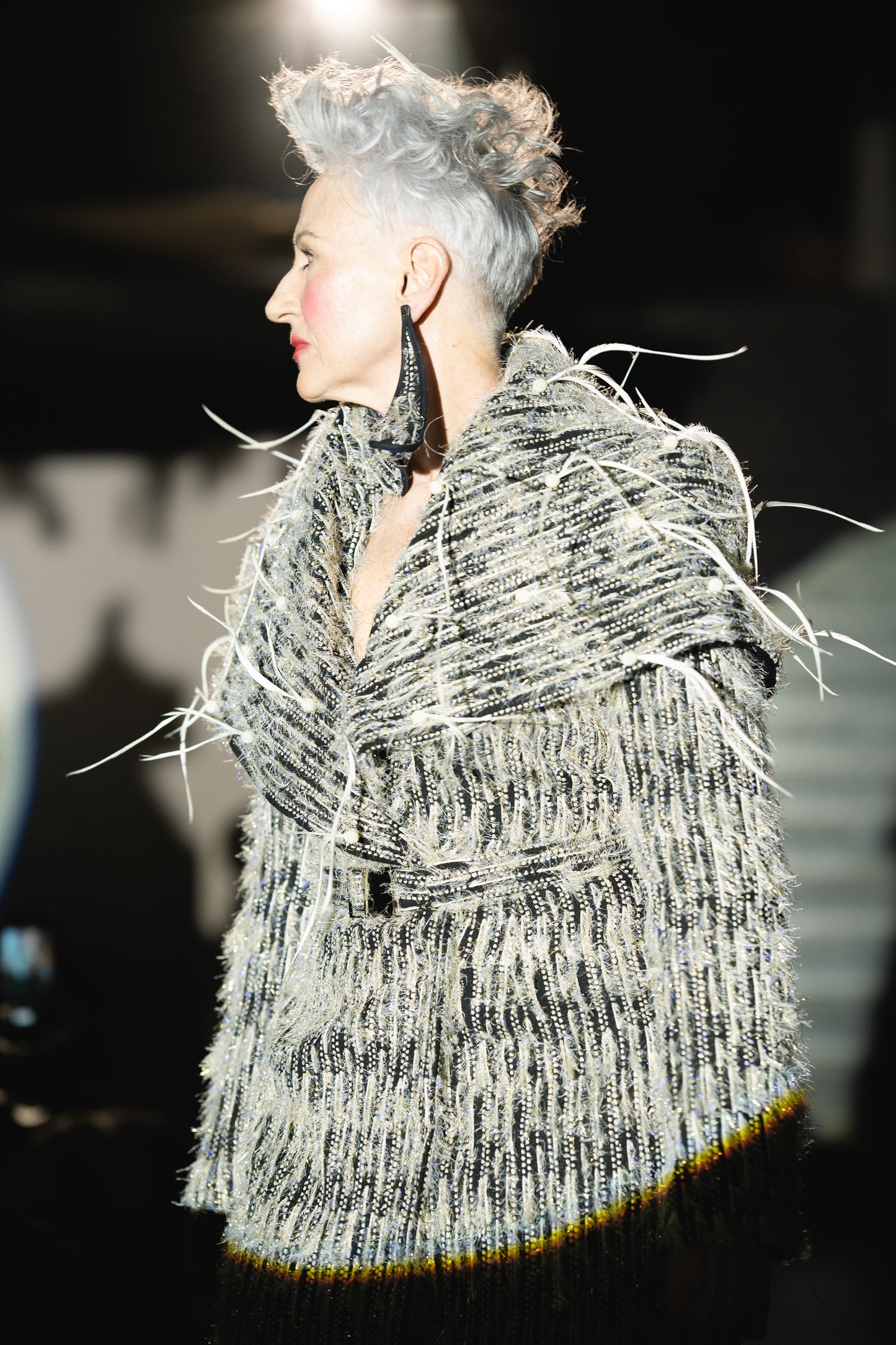 The Feathered Embellished Coat