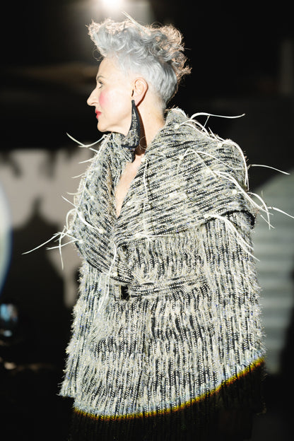 The Feathered Embellished Coat
