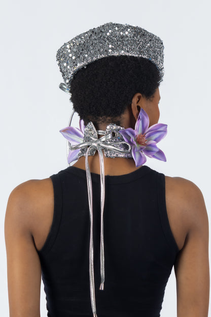 The Chromism Hat & Choker (Silver Opal)