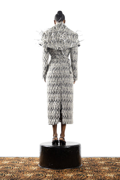 The Feathered Embellished Coat