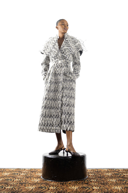 The Feathered Embellished Coat