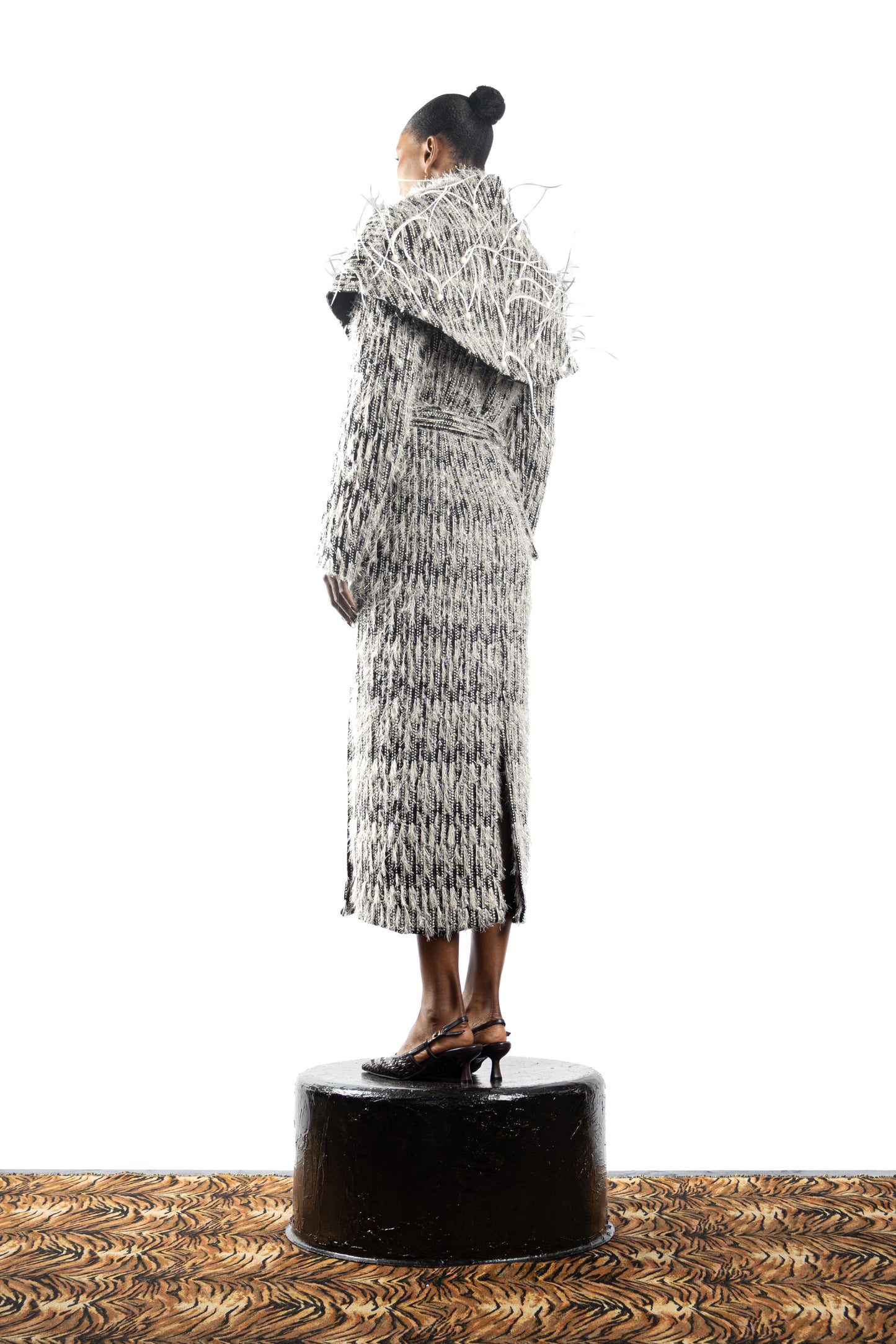 The Feathered Embellished Coat