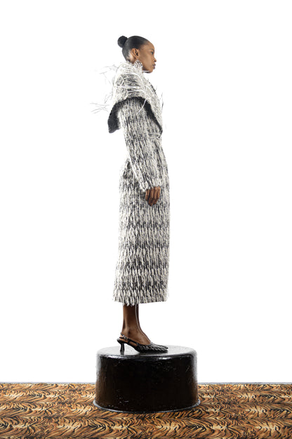 The Feathered Embellished Coat