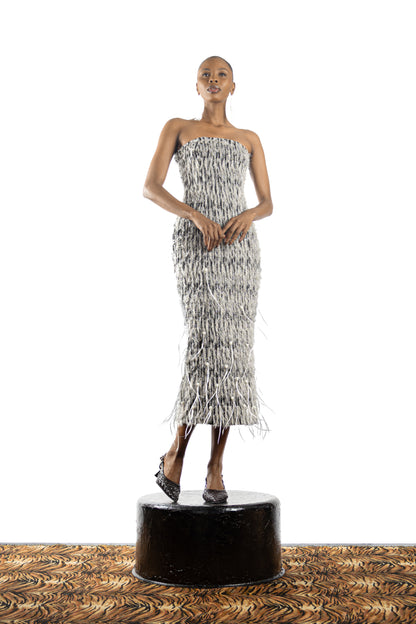 The Feathered Embellished Dress