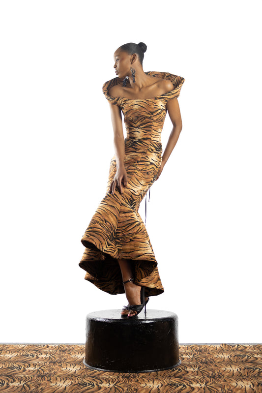 The Feline Structured Dress