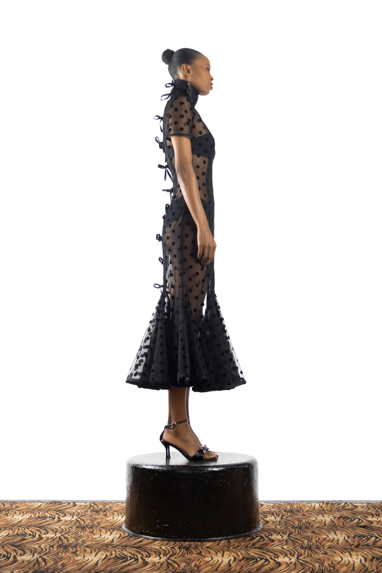 The Flocked Dress