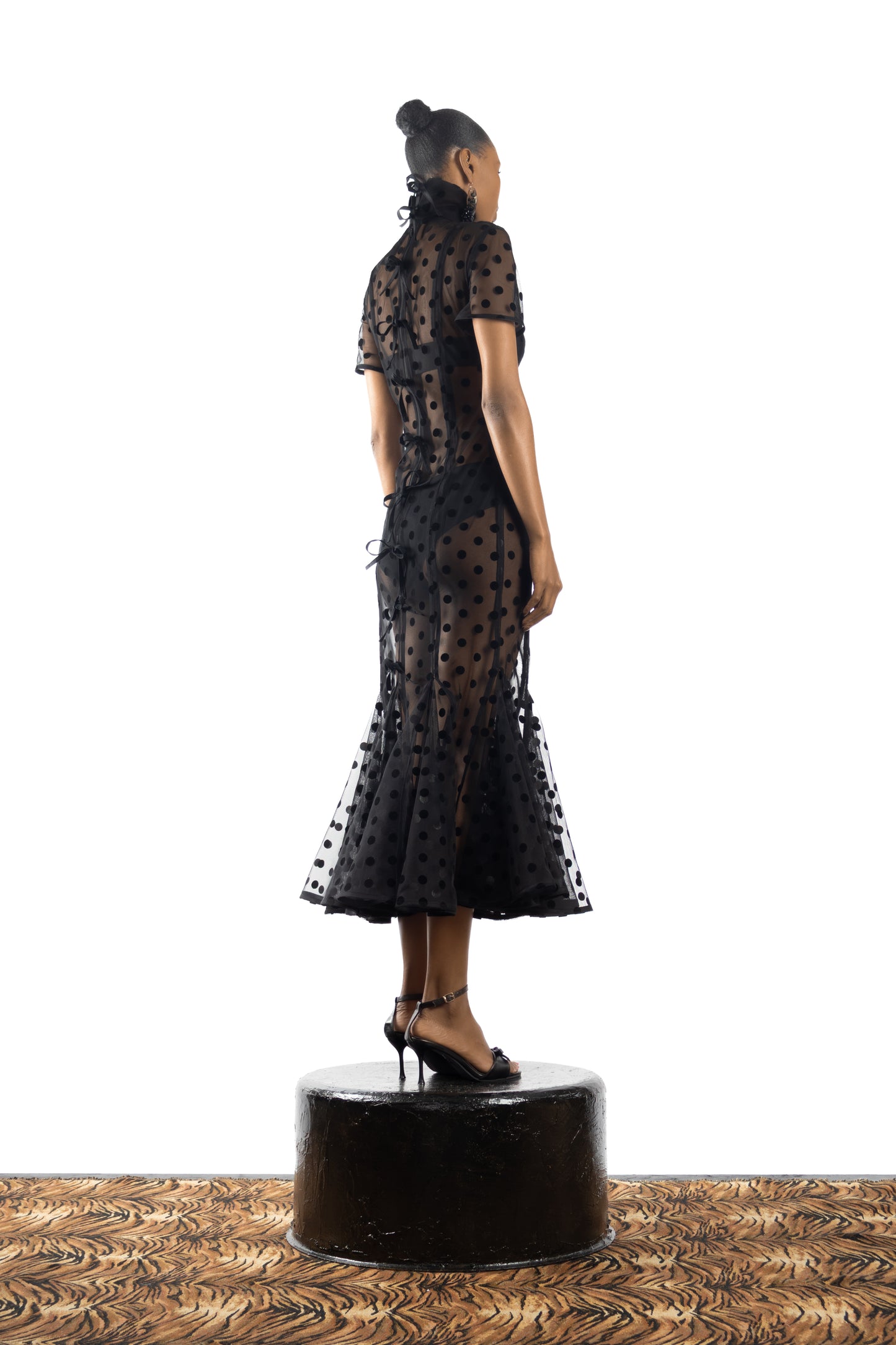 The Flocked Dress