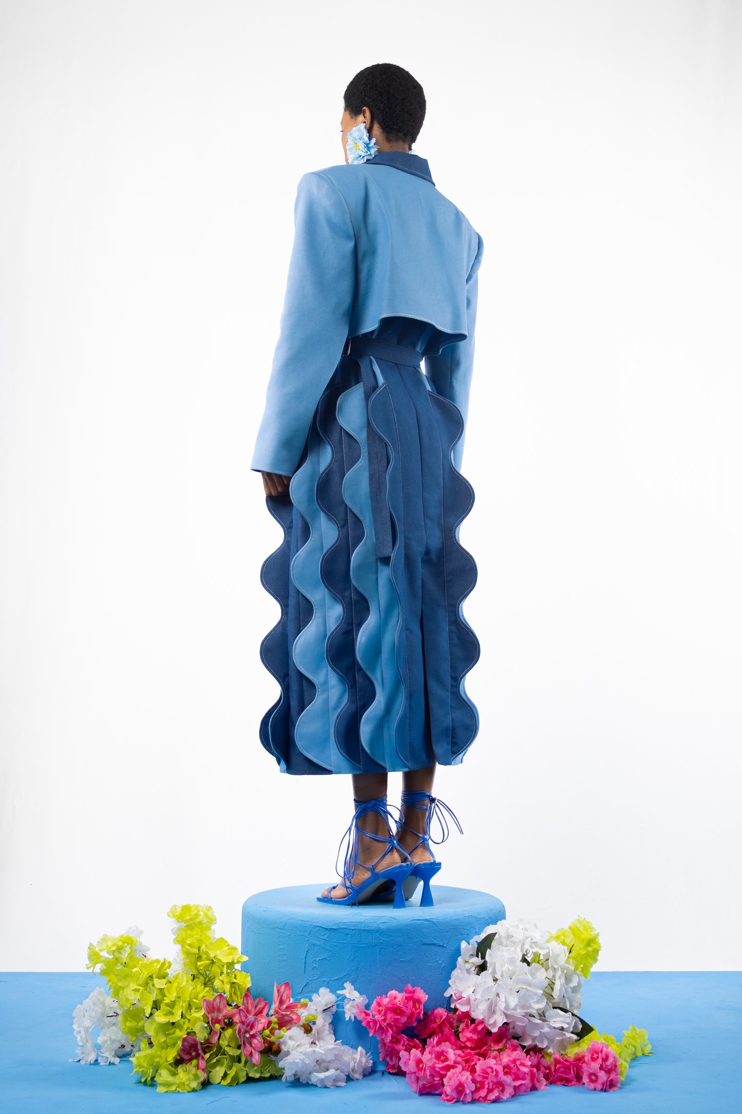 The Morpho Striped Box Coat