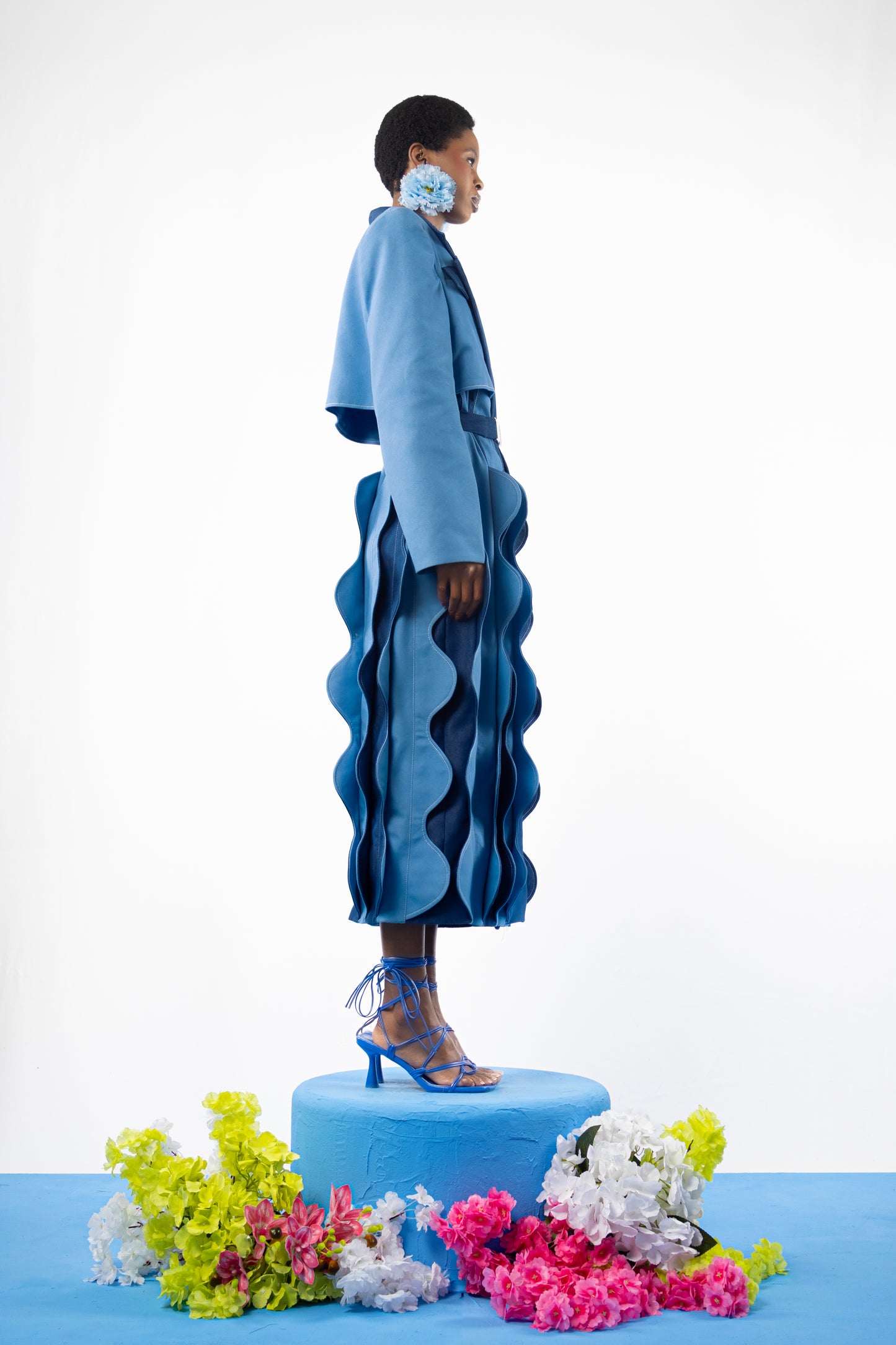 The Morpho Striped Box Coat