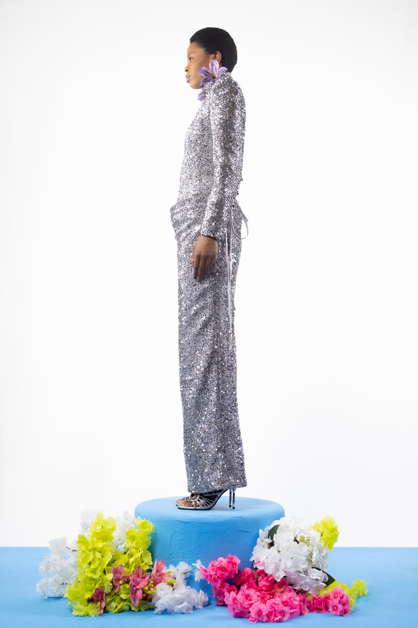 The Prism Draped Gown