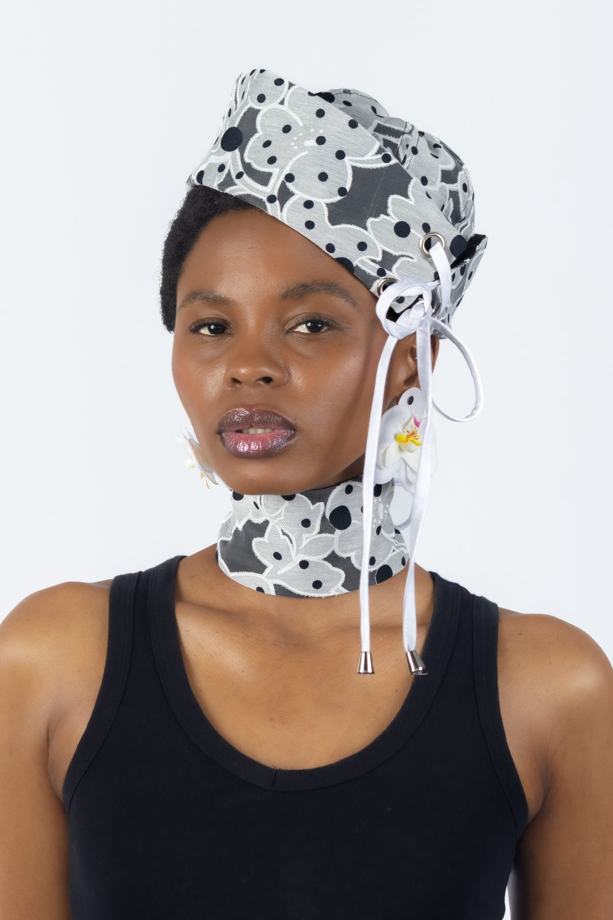The Chromism Hat & Choker (Hypnotic Dot)