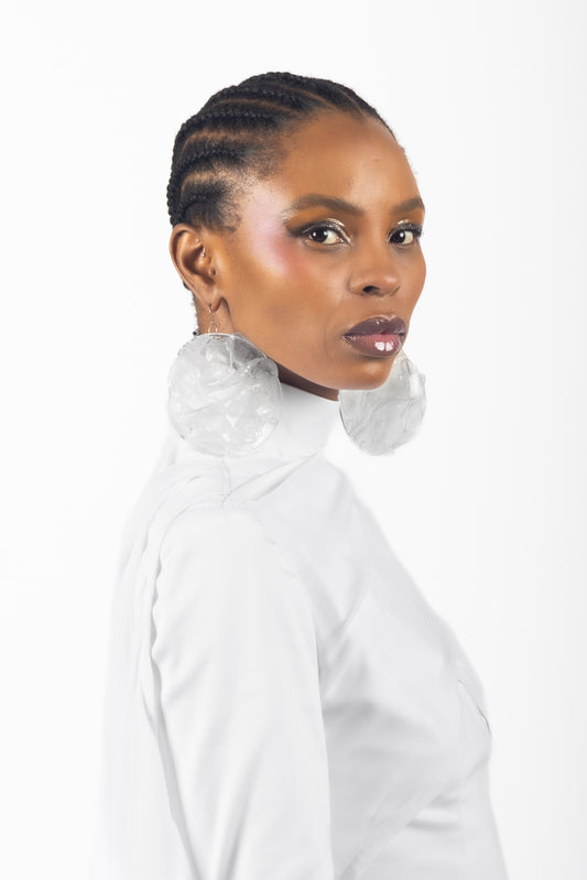The Shard Earrings - Moonstone