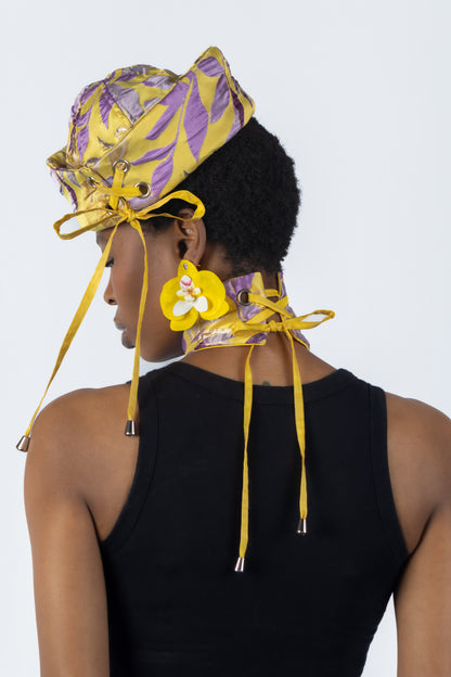 The Chromism Hat & Choker (Yellow & Purple Foliage)