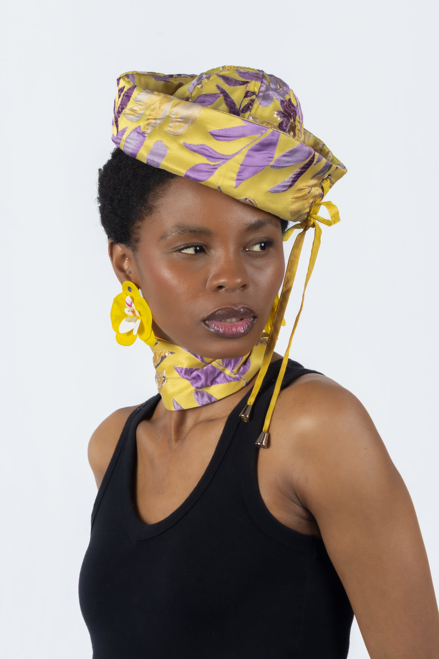 The Chromism Hat & Choker (Yellow & Purple Foliage)